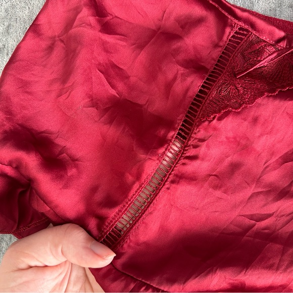 Primark Red Satin Sleep Short - Picture 3 of 4